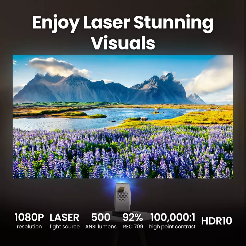 BenQ GV50 Proyector de tiro estándar 500 lúmenes ANSI DLP 1080p (1920x1080) Blanco