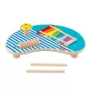 Fisher-Price Mesa de música de madera con instrumentos de percusión, 3 piezas de madera