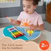 Fisher-Price Mesa de música de madera con instrumentos de percusión, 3 piezas de madera