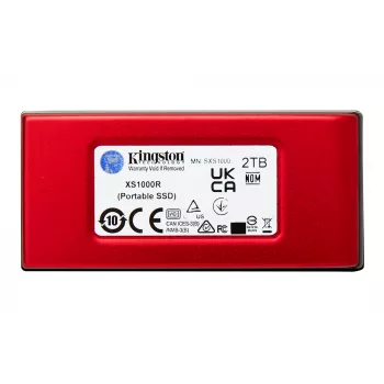 Kingston Technology 2TB XS1000 Rojo Unidad de estado sólido portátil externa USB 3.2 Gen 2