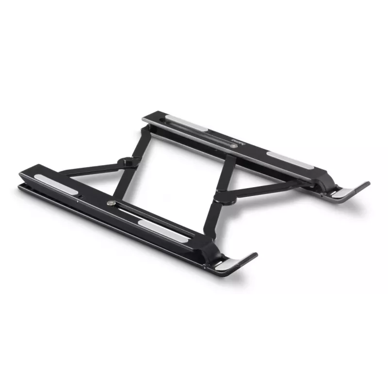 Hama Light soporte plegable para portátil, inclinación de 12 niveles, hasta 39,6 cm (15,6 pulgadas), negro