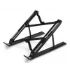 Hama Light soporte plegable para portátil, inclinación de 12 niveles, hasta 39,6 cm (15,6 pulgadas), negro