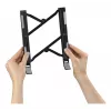 Hama Light soporte plegable para portátil, inclinación de 12 niveles, hasta 39,6 cm (15,6 pulgadas), negro