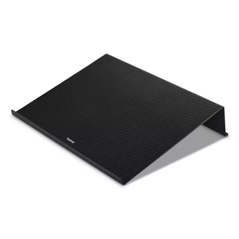 Hama Carbon soporte para portátil, aspecto carbono, hasta 46,7 cm (18,4 pulgadas), negro