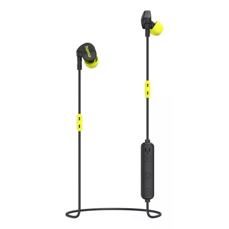 Auriculares Hama Freedom Athletics II inalámbricos de gancho, in-ear llamadas/música Bluetooth negro, amarillo
