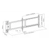 Soporte de pared para TV TECHLY 368697 para pantallas de 32–75 pulgadas, ajuste eléctrico, carga máx. 50 kg
