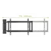 Soporte de pared para TV TECHLY 368697 para pantallas de 32–75 pulgadas, ajuste eléctrico, carga máx. 50 kg