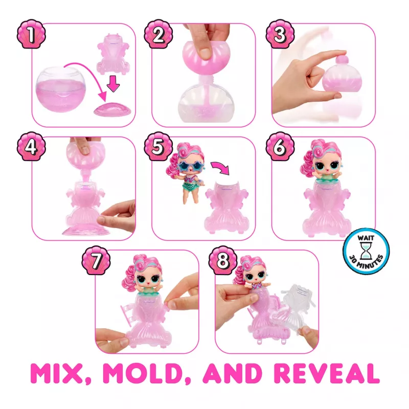 L.O.L. Surprise Mermaids Tots - Crea tus propias colas de sirena que cambian de color