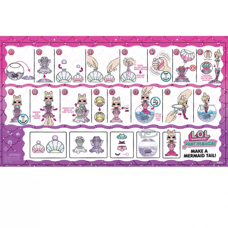 L.O.L. Surprise Mermaids Tots - Crea tus propias colas de sirena que cambian de color
