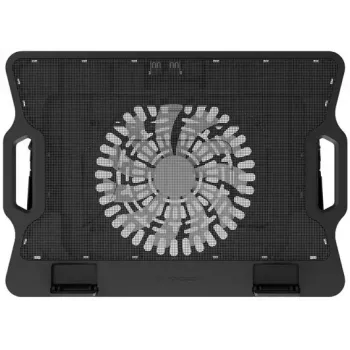 Base refrigeradora para portátil NATEC DIPPER 2 para 17,3 pulgadas (43,9 cm), 1 ventilador 18 cm, 650 rpm, USB, negro