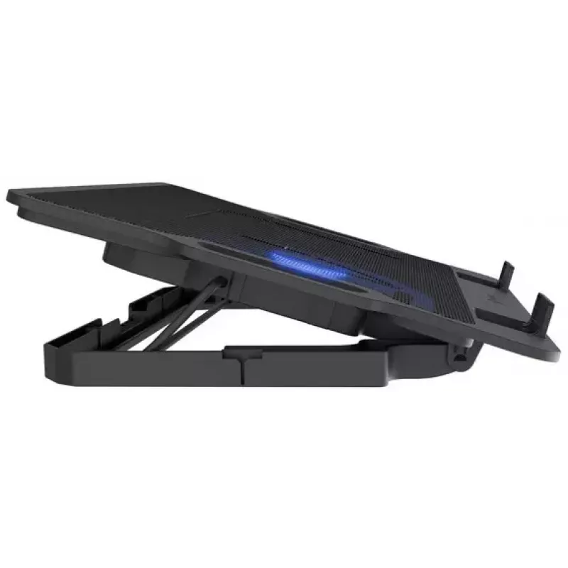 Base refrigeradora para portátil NATEC DIPPER 2 para 17,3 pulgadas (43,9 cm), 1 ventilador 18 cm, 650 rpm, USB, negro
