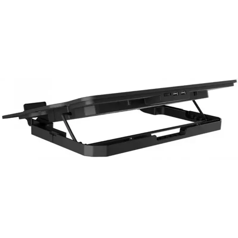 Base refrigeradora para portátil NATEC DIPPER 2 para 17,3 pulgadas (43,9 cm), 1 ventilador 18 cm, 650 rpm, USB, negro