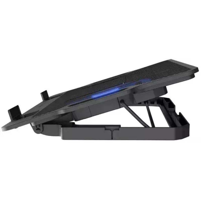 Base refrigeradora para portátil NATEC DIPPER 2 para 17,3 pulgadas (43,9 cm), 1 ventilador 18 cm, 650 rpm, USB, negro