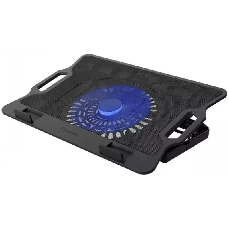 Base refrigeradora para portátil NATEC DIPPER 2 para 17,3 pulgadas (43,9 cm), 1 ventilador 18 cm, 650 rpm, USB, negro