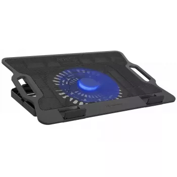 Base refrigeradora para portátil NATEC DIPPER 2 para 17,3 pulgadas (43,9 cm), 1 ventilador 18 cm, 650 rpm, USB, negro