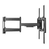 Soporte de pared fino Techly para TV LCD LED de 60-120 pulgadas negro capacidad máxima de peso 120 kg