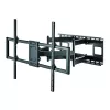 Soporte de pared fino Techly para TV LCD LED de 60-120 pulgadas negro capacidad máxima de peso 120 kg