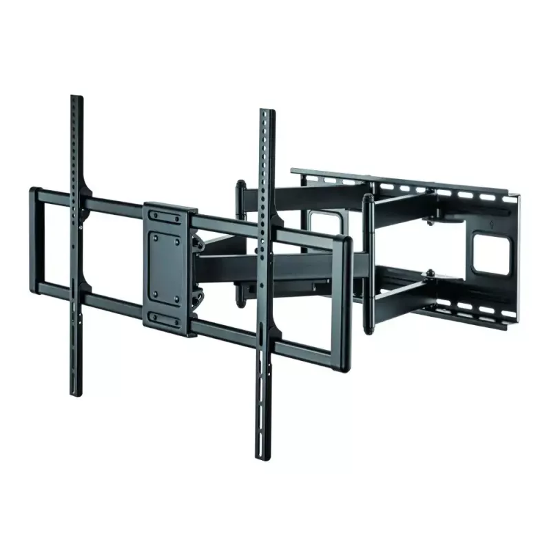 Soporte de pared fino Techly para TV LCD LED de 60-120 pulgadas negro capacidad máxima de peso 120 kg