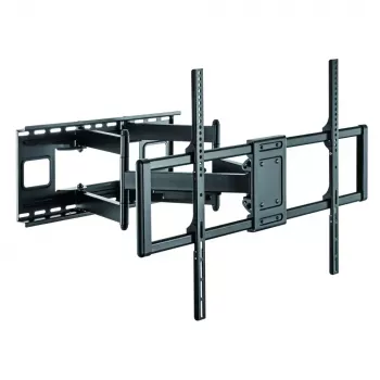 Soporte de pared fino Techly para TV LCD LED de 60-120 pulgadas negro capacidad máxima de peso 120 kg