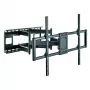 Soporte de pared fino Techly para TV LCD LED de 60-120 pulgadas negro capacidad máxima de peso 120 kg