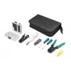 Set de herramientas de red DIGITUS - comprobador LAN herramienta de crimpado herramienta de corte y pelado herramienta de inserción bolsa 12 piezas