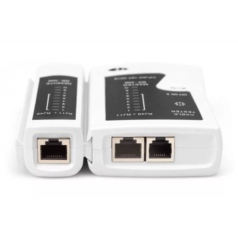 Set de herramientas de red DIGITUS - comprobador LAN herramienta de crimpado herramienta de corte y pelado herramienta de inserción bolsa 12 piezas