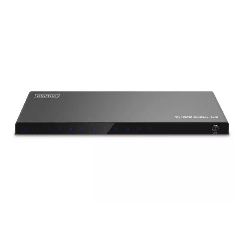 Splitter HDMI DIGITUS 1x8. 4K/60Hz HDCP 2.3. Control EDID