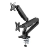 Techly ICA-LCD 462B brazo de escritorio para monitor, muelle de gas, 17-32 pulgadas (43,2-81,3 cm), 9 kg, VESA 75x75/100x100, negro