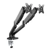 Techly ICA-LCD 462B brazo de escritorio para monitor, muelle de gas, 17-32 pulgadas (43,2-81,3 cm), 9 kg, VESA 75x75/100x100, negro