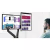 Techly ICA-LCD 462B brazo de escritorio para monitor, muelle de gas, 17-32 pulgadas (43,2-81,3 cm), 9 kg, VESA 75x75/100x100, negro