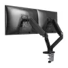 Techly ICA-LCD 462B brazo de escritorio para monitor, muelle de gas, 17-32 pulgadas (43,2-81,3 cm), 9 kg, VESA 75x75/100x100, negro