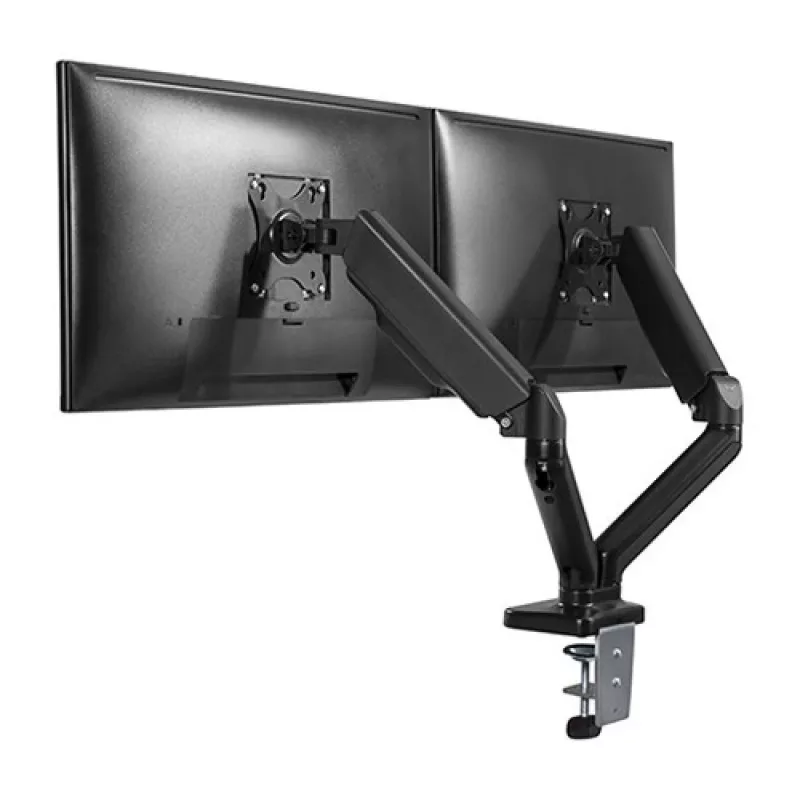 Techly ICA-LCD 462B brazo de escritorio para monitor, muelle de gas, 17-32 pulgadas (43,2-81,3 cm), 9 kg, VESA 75x75/100x100, negro