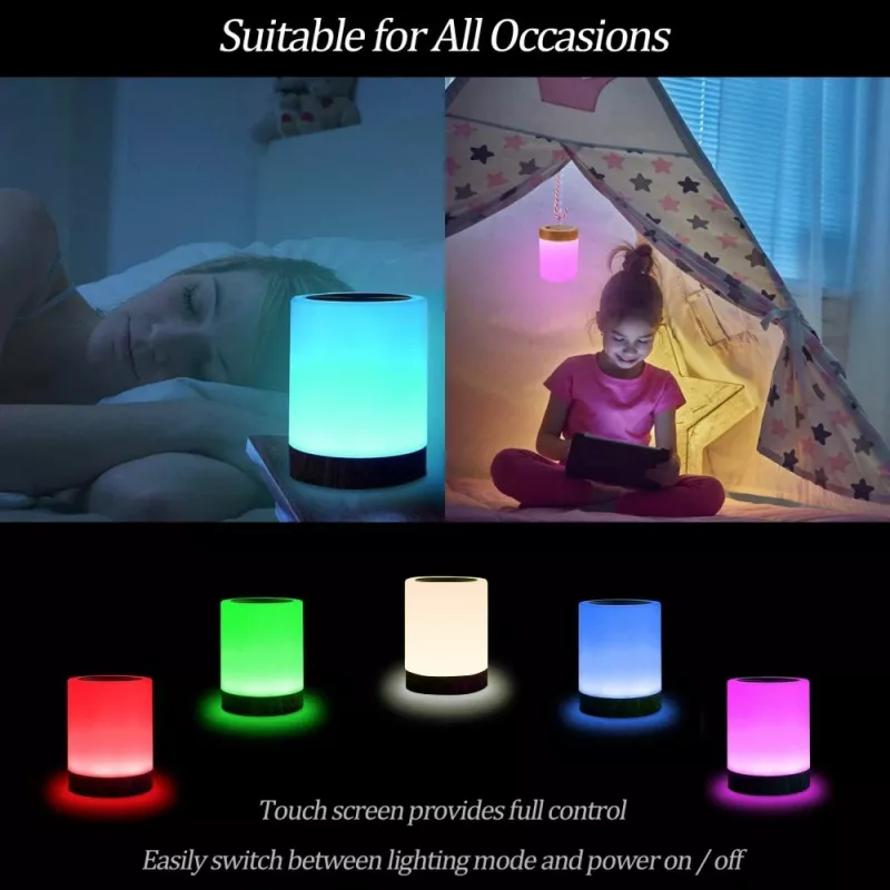 Lámpara de mesa Techly I-LED TOUCH 1,6 W blanca LED control táctil