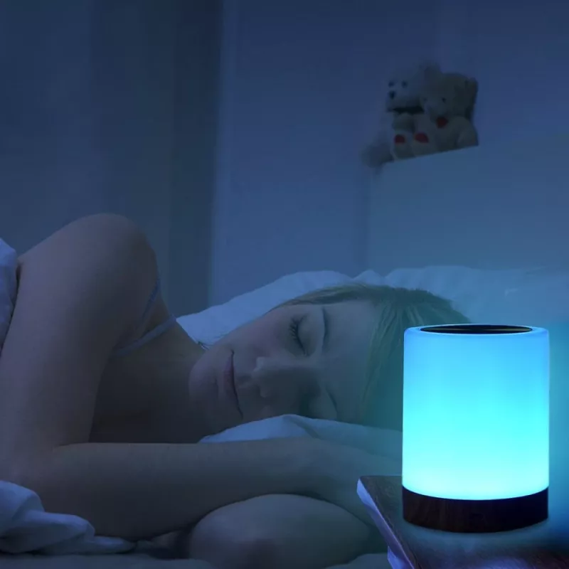 Lámpara de mesa Techly I-LED TOUCH 1,6 W blanca LED control táctil