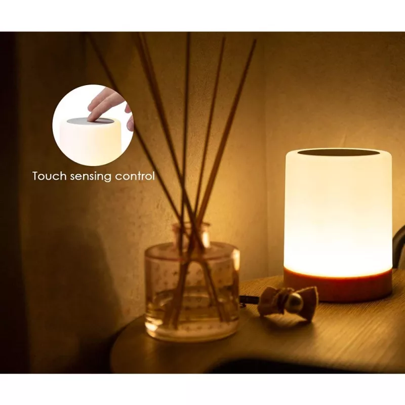 Lámpara de mesa Techly I-LED TOUCH 1,6 W blanca LED control táctil