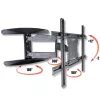 Soporte de pared para TV LCD Techly 40-65 Full Motion ultra slim negro ICA-PLB 171L