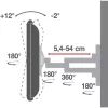 Soporte de pared para TV LCD Techly 40-65 Full Motion ultra slim negro ICA-PLB 171L