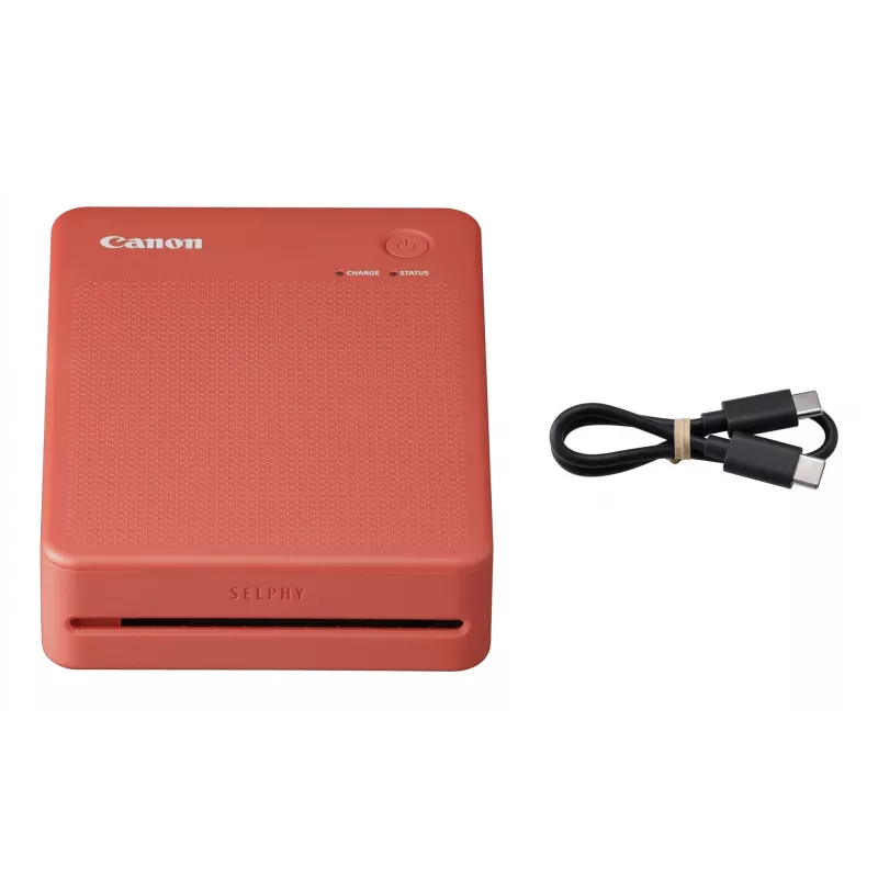 Canon SELPHY QX20 impresora fotográfica portátil, sublimación, 287 x 287 DPI, 72 x 85 mm, Wi-Fi, USB-C, rojo terracota