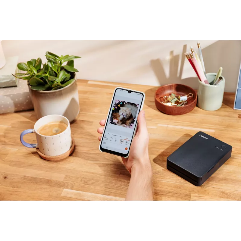 Canon SELPHY QX20 impresora fotográfica portátil, sublimación, 287 x 287 DPI, 72 x 85 mm, Wi-Fi, USB-C, rojo terracota