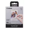 Canon XC-60L, sublimación de color, 5,4x8,5 cm, 60 uds. Canon XC-60L. Tecnología de impresión: sublimación de color, tamaño de papel: 5,4x8,5 cm. Cantidad por pack: 60 uds.