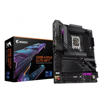 Placa base GIGABYTE Z890 AORUS ELITE WIFI7, chipset Intel Z890, LGA 1851, ATX, DDR5, 4x DIMM, 4x M.2, Wi‑Fi 7, LAN 2,5Gb