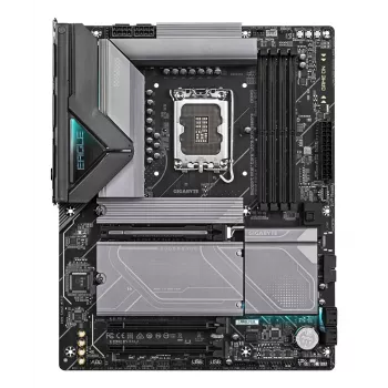 Placa base GIGABYTE Z890 EAGLE WIFI7 - Compatible con CPUs Intel Core Ultra (Serie 2), VRM de 14+1+2 fases, hasta 8800MHz DDR5 (OC), 1xPCIe 5.0 + 3xPCIe 4.0, Wi-Fi 7, LAN 2,5GbE, USB 4