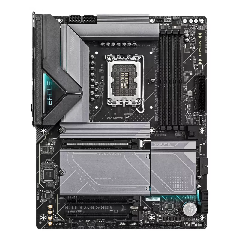 Placa base GIGABYTE Z890 EAGLE WIFI7 - Compatible con CPUs Intel Core Ultra (Serie 2), VRM de 14+1+2 fases, hasta 8800MHz DDR5 (OC), 1xPCIe 5.0 + 3xPCIe 4.0, Wi-Fi 7, LAN 2,5GbE, USB 4
