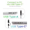 ICY BOX IB-180MS-C31 USB 3.2 Gen 2 (3.1 Gen 1) Type-C Negro