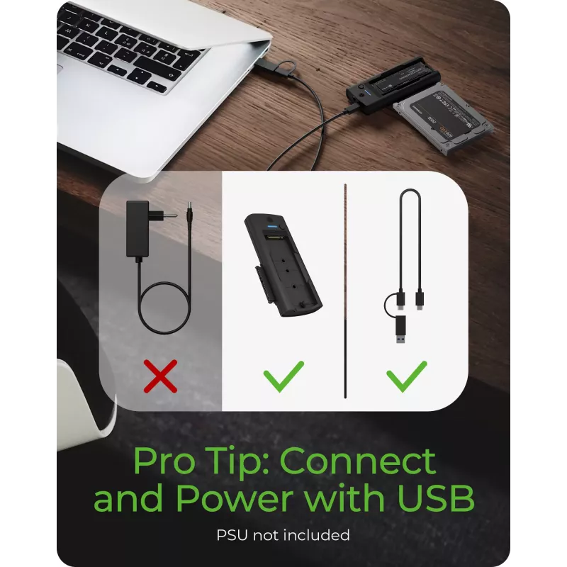 ICY BOX IB-180MS-C31 USB 3.2 Gen 2 (3.1 Gen 1) Type-C Negro