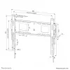 Soporte de pared de alto rendimiento Neomounts WL30-750BL16 42-86