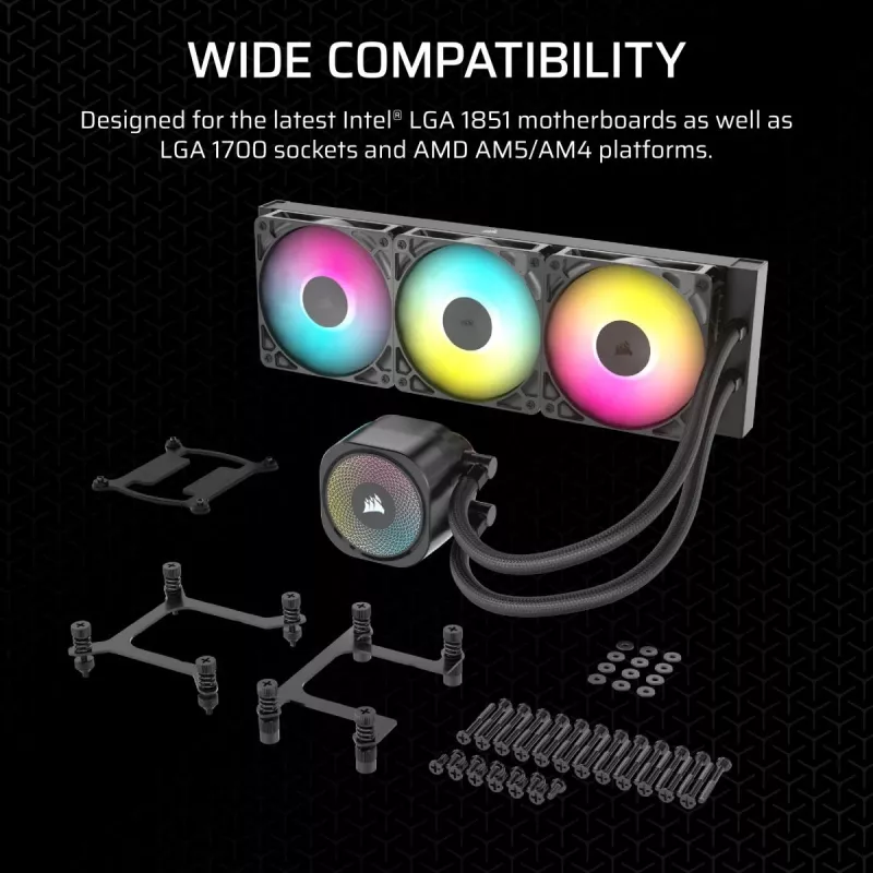 Disipador CPU CORSAIR - Nautilus 360 Rs ArGB Refrigeración líquida