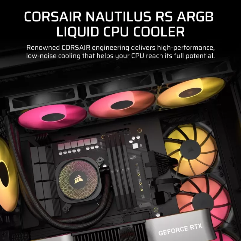 Disipador CPU CORSAIR - Nautilus 360 Rs ArGB Refrigeración líquida