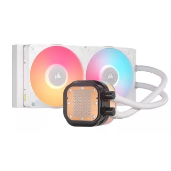 Refrigeración líquida todo en uno Corsair iCUE LINK TITAN 240 RX LCD 12 cm Blanca
