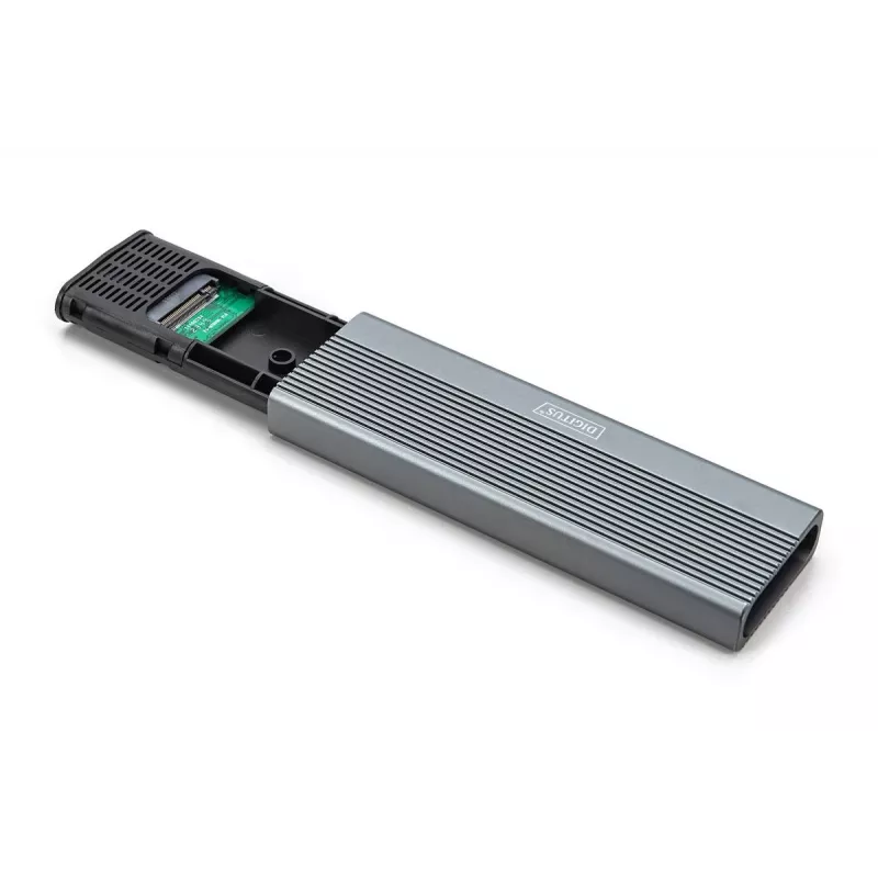 Carcasa externa para disco USB DIGITUS - NVMe 10 Gbit/s USB 3.2 Gen 2 aluminio sin herramientas